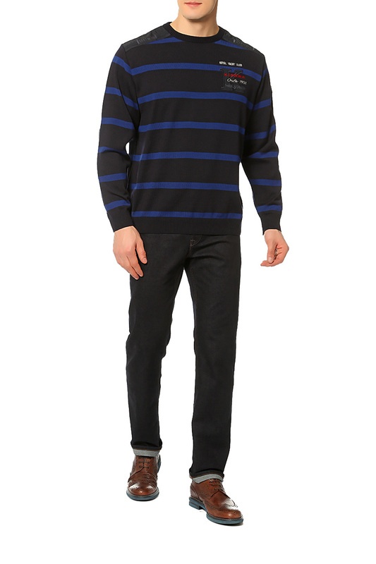 Paul & Shark Striped Pullover In Black