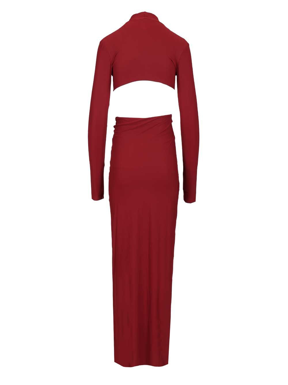Amazuìn Leonie Maxi Dress Dresses Bordeaux In Burgundy