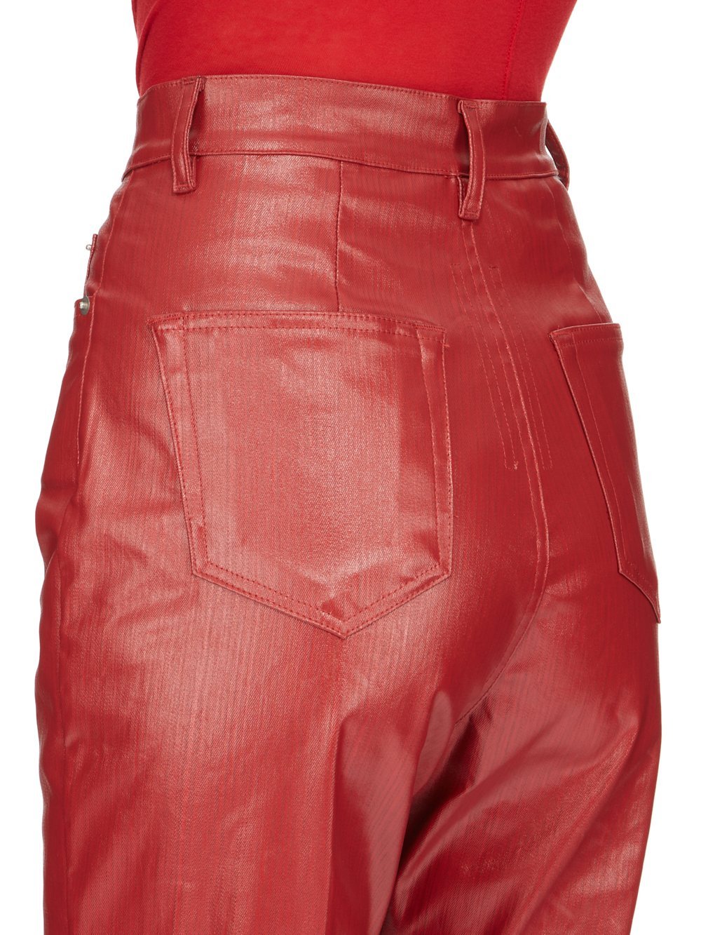 Rick Owens Lido Bolan Bootcut Trousers In Red