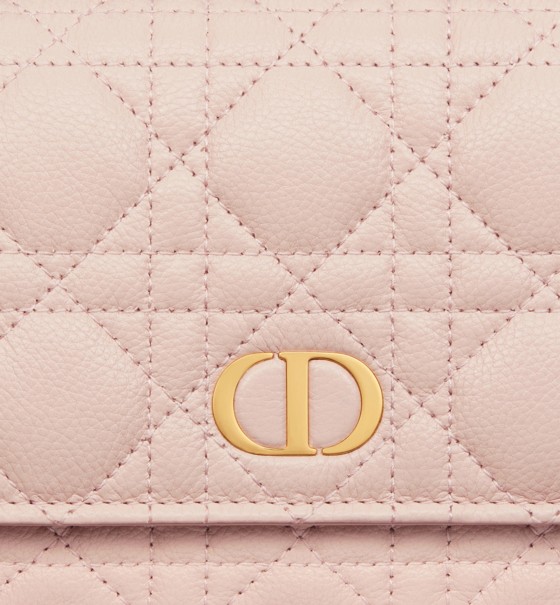 Dior Caro Quilted Leather Crossbody In Pink