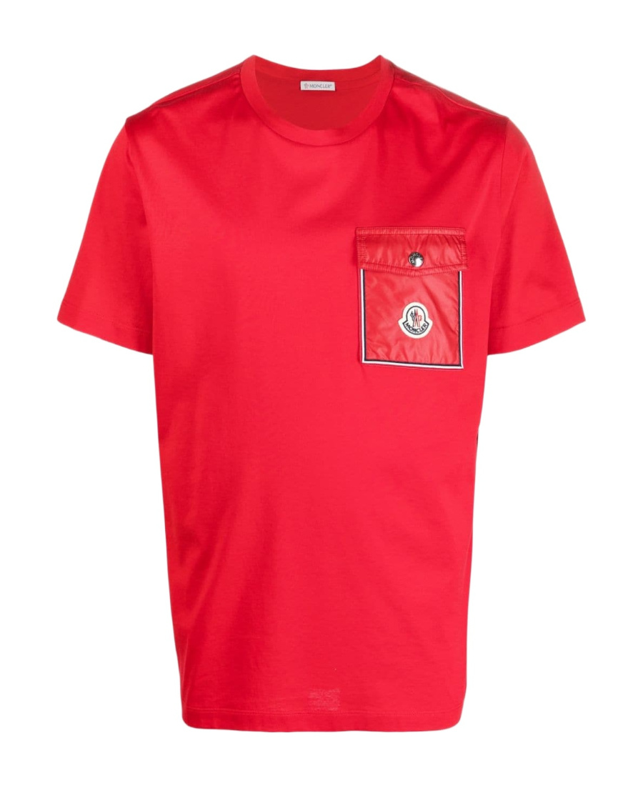 Moncler Logo-patch Chest-pocket T-shirt