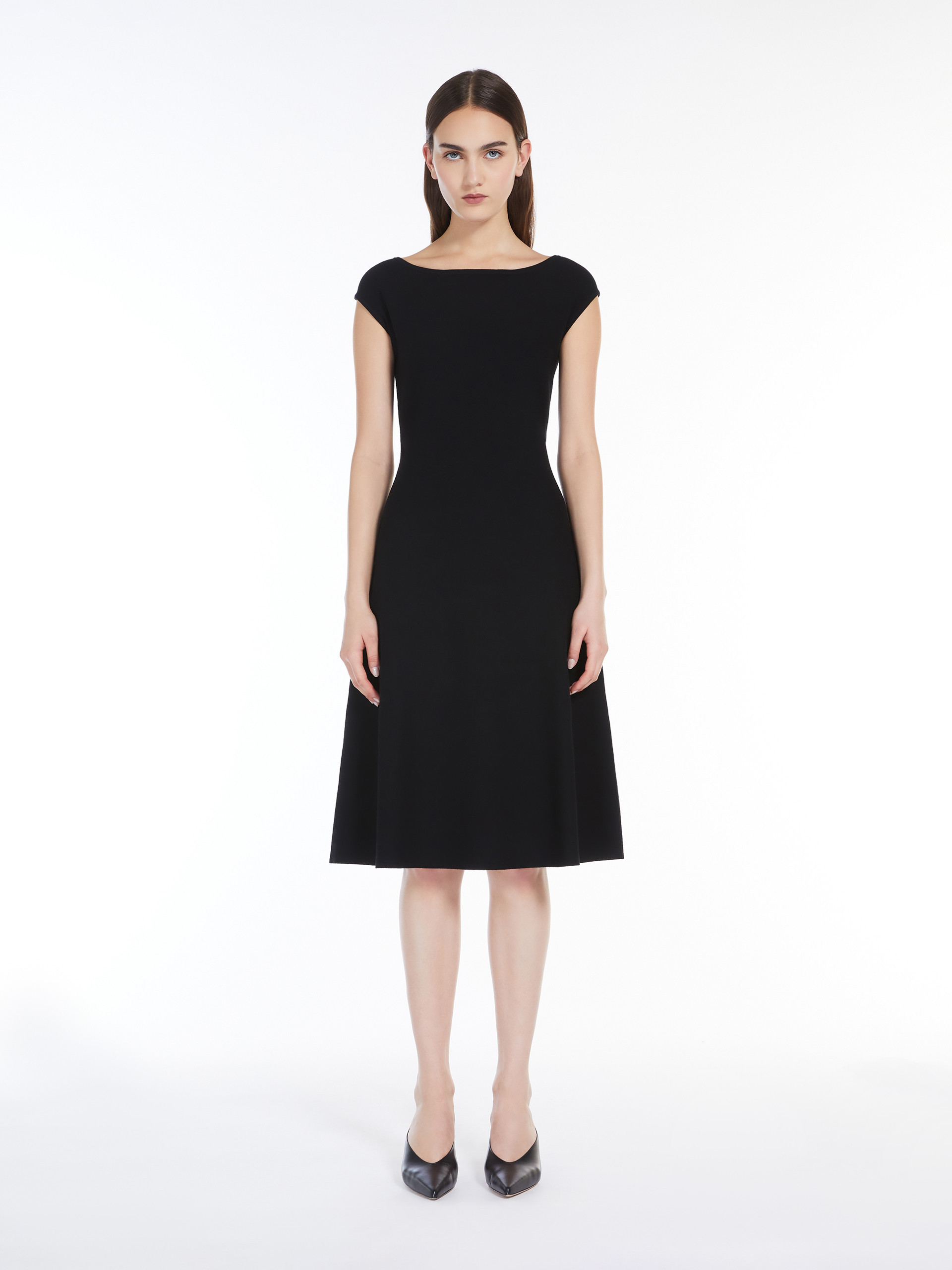 Max Mara Horn Dress In Black