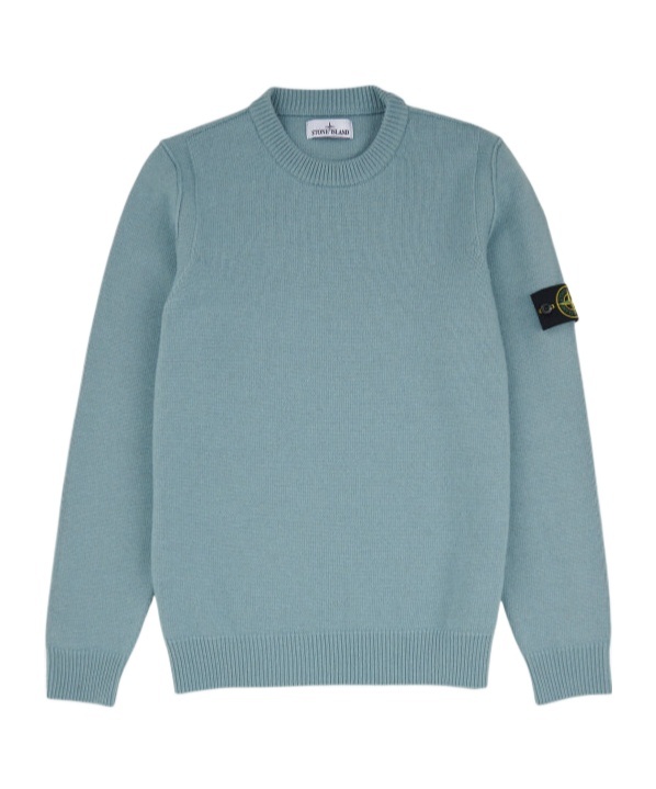Stone Island Compass Badge Sweater In Blue