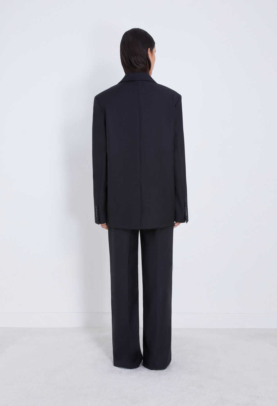 Loulou Studio Long-sleeved Casual Jacket In Black