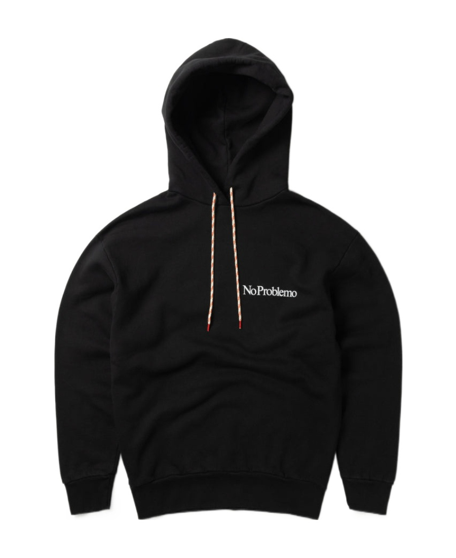 Aries Mini Problemo Drawstring Hoodie In Black