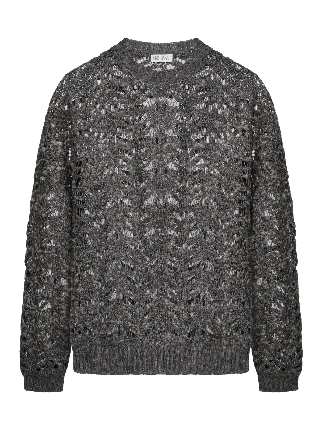 Brunello Cucinelli Long-sleeved Sweater In Black