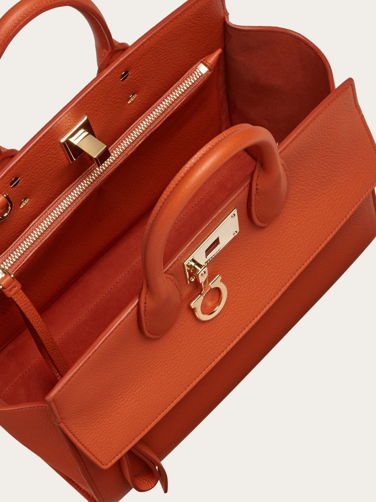 Ferragamo Studio Soft Handbag In Brown
