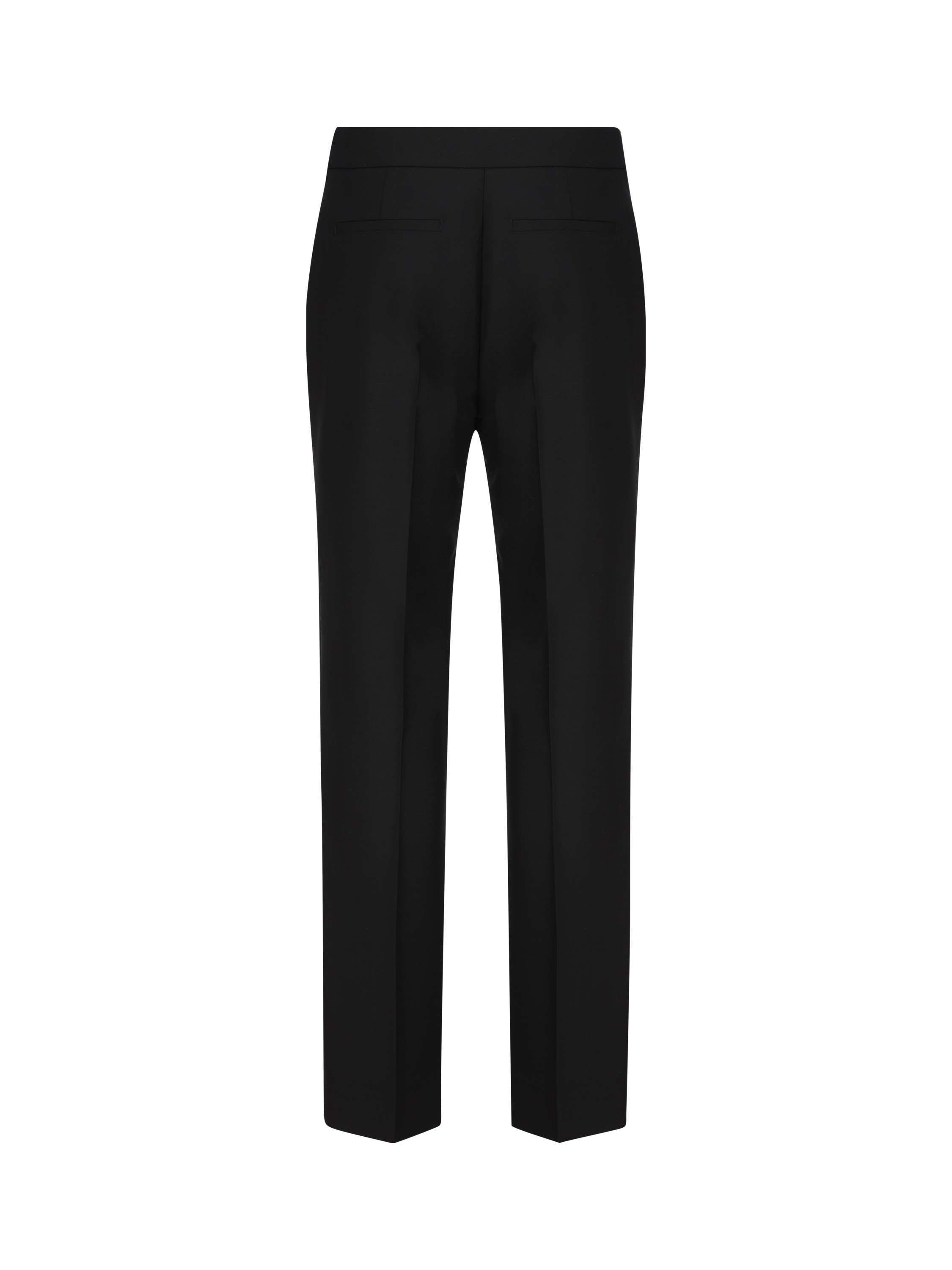 Givenchy Skirt-detail Slit Trousers In Black