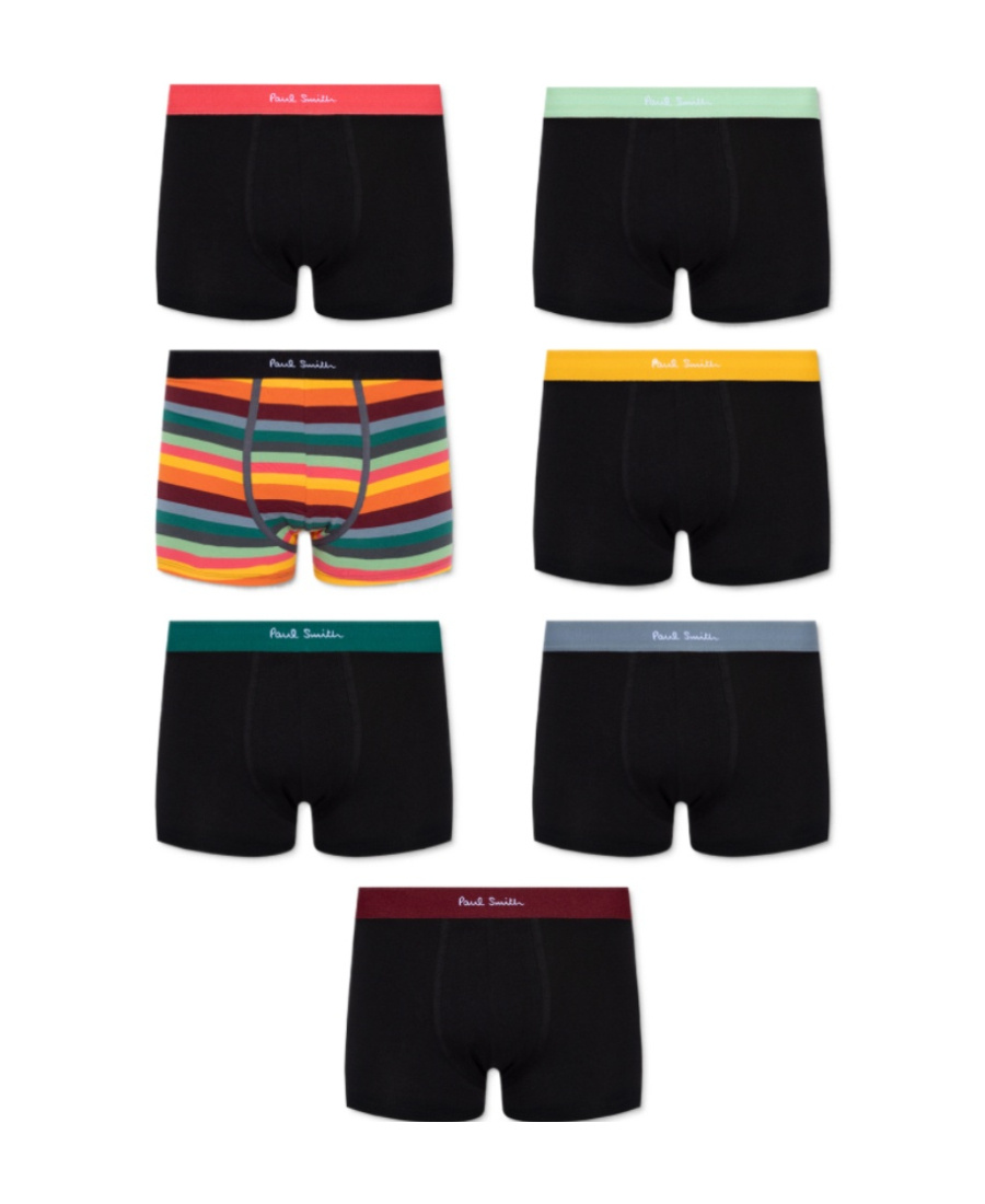 Paul Smith Logo-waistband Pack Set In Black