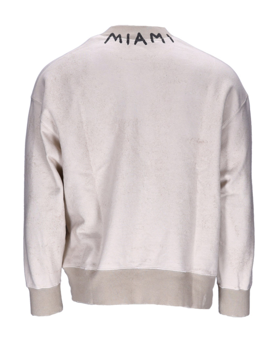 Palm Angels Logo-print Crew Neck Sweatshirt In Pink