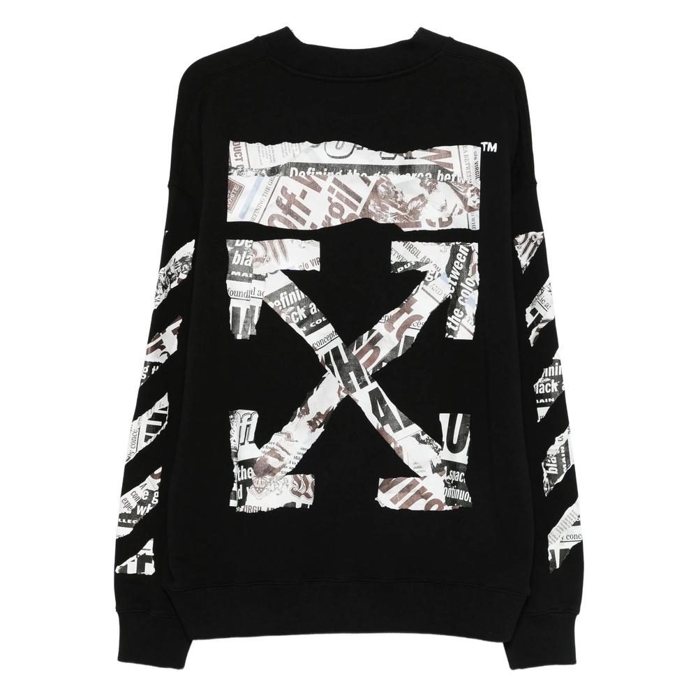 Off-white Arrow-print Sweatshirt In Black