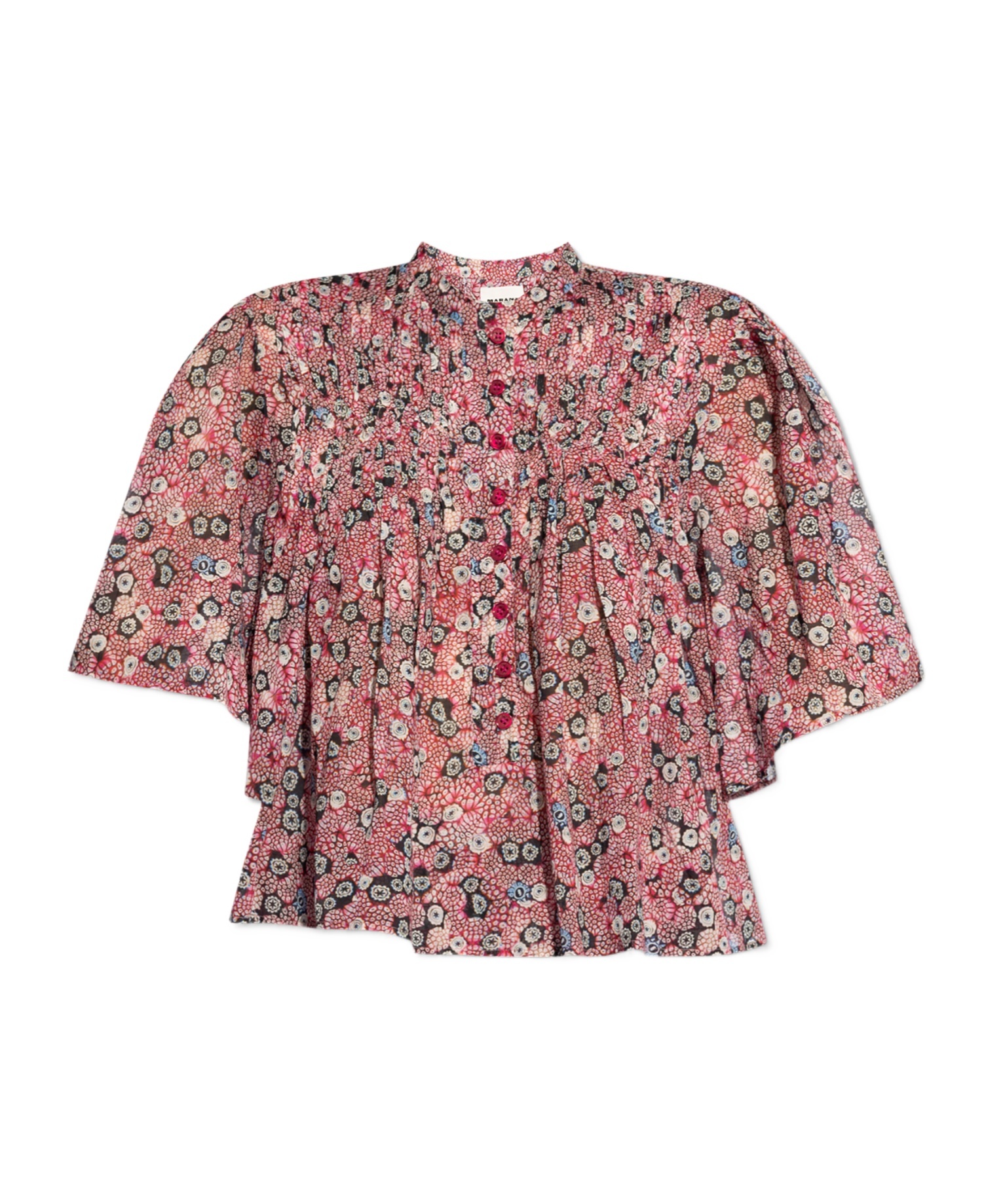 Isabel Marant Étoile Destiny Abstract-print Blouse In Pink
