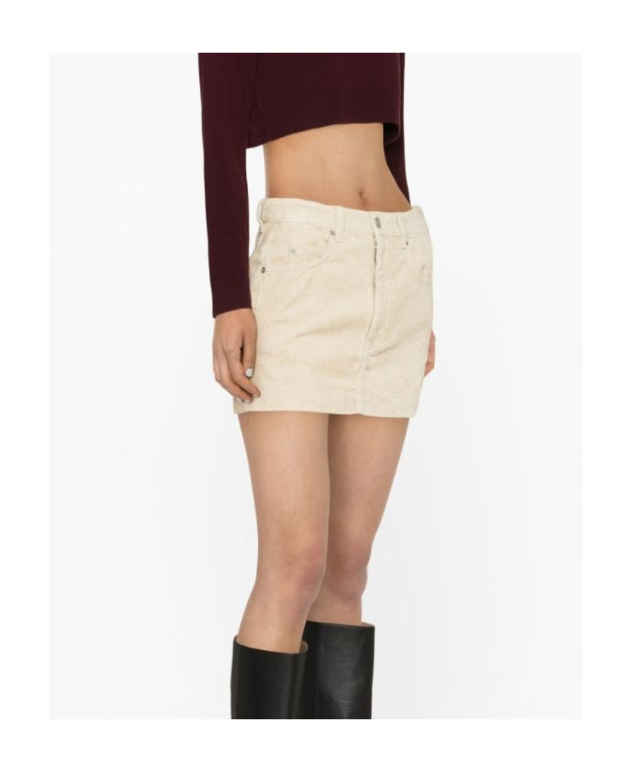 Isabel Marant Étoile Rania Corduroy Miniskirt In Nude