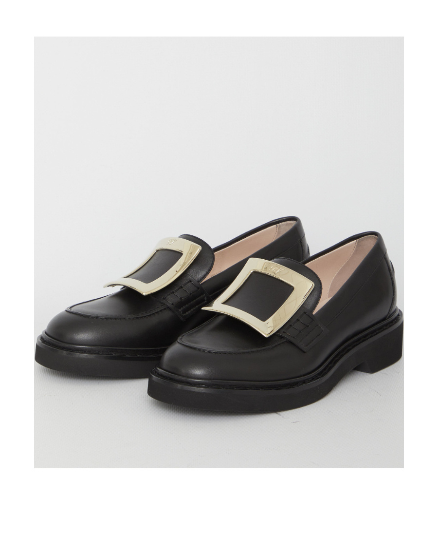 Roger Vivier Viv Rangers Met Buc 25 Loafers In Black