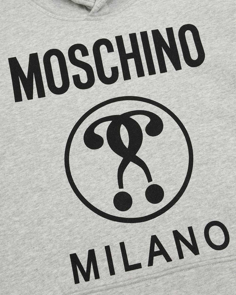 Moschino Logo Hooded Sweater In White