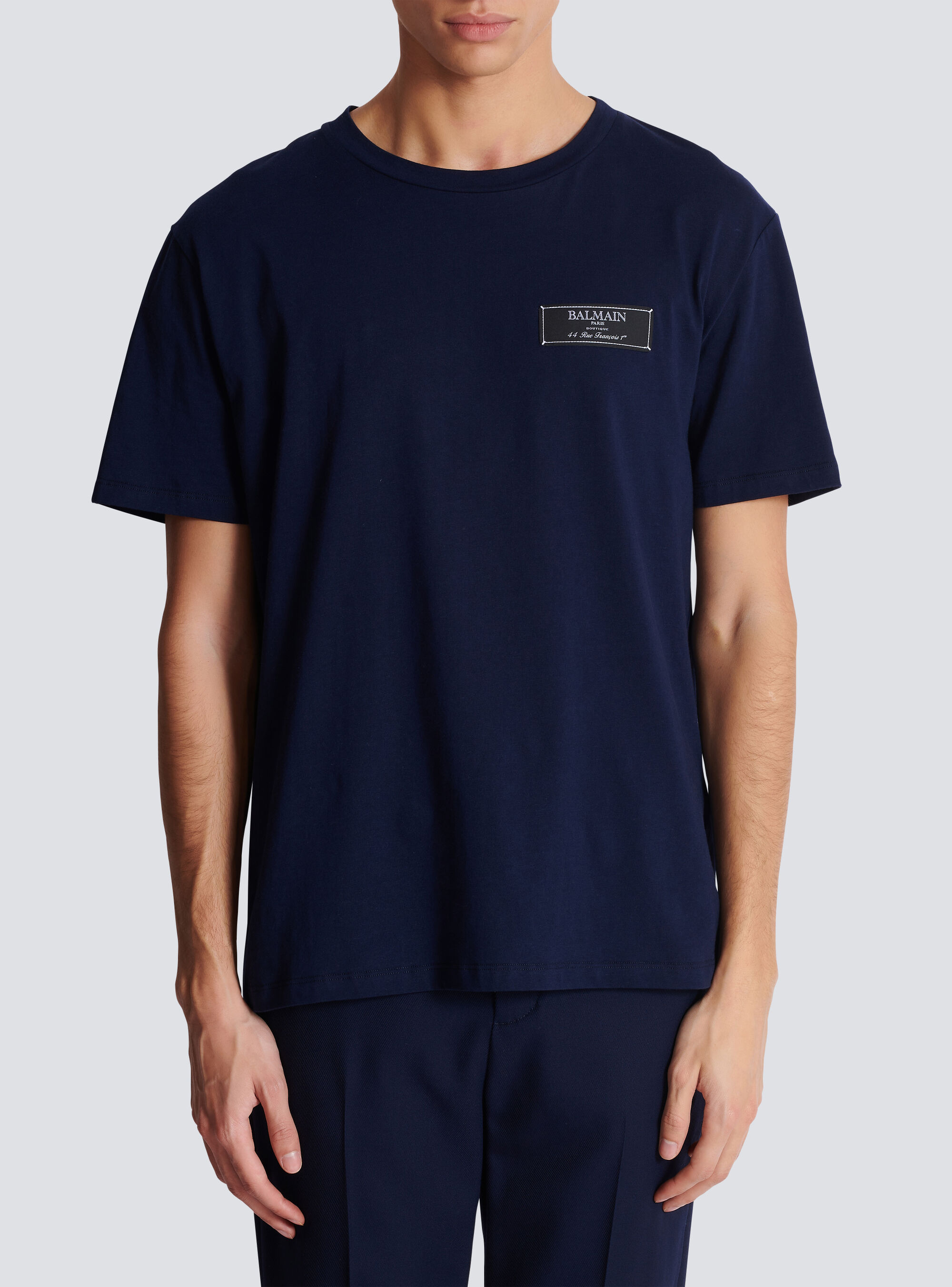 Balmain Short-sleeved T-shirt In Black