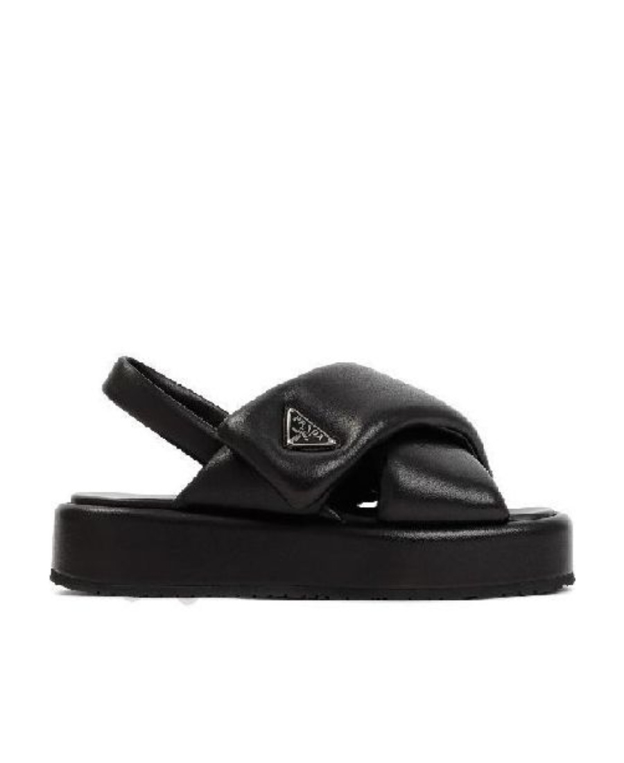 Prada Logo Sandals In Multi