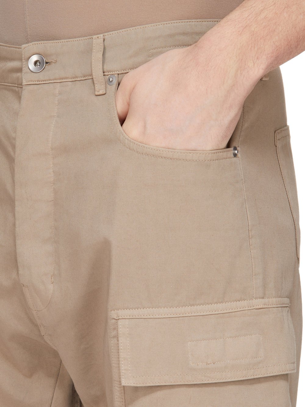 Rick Owens Drkshdw Concordians Cargo Trousers In Brown