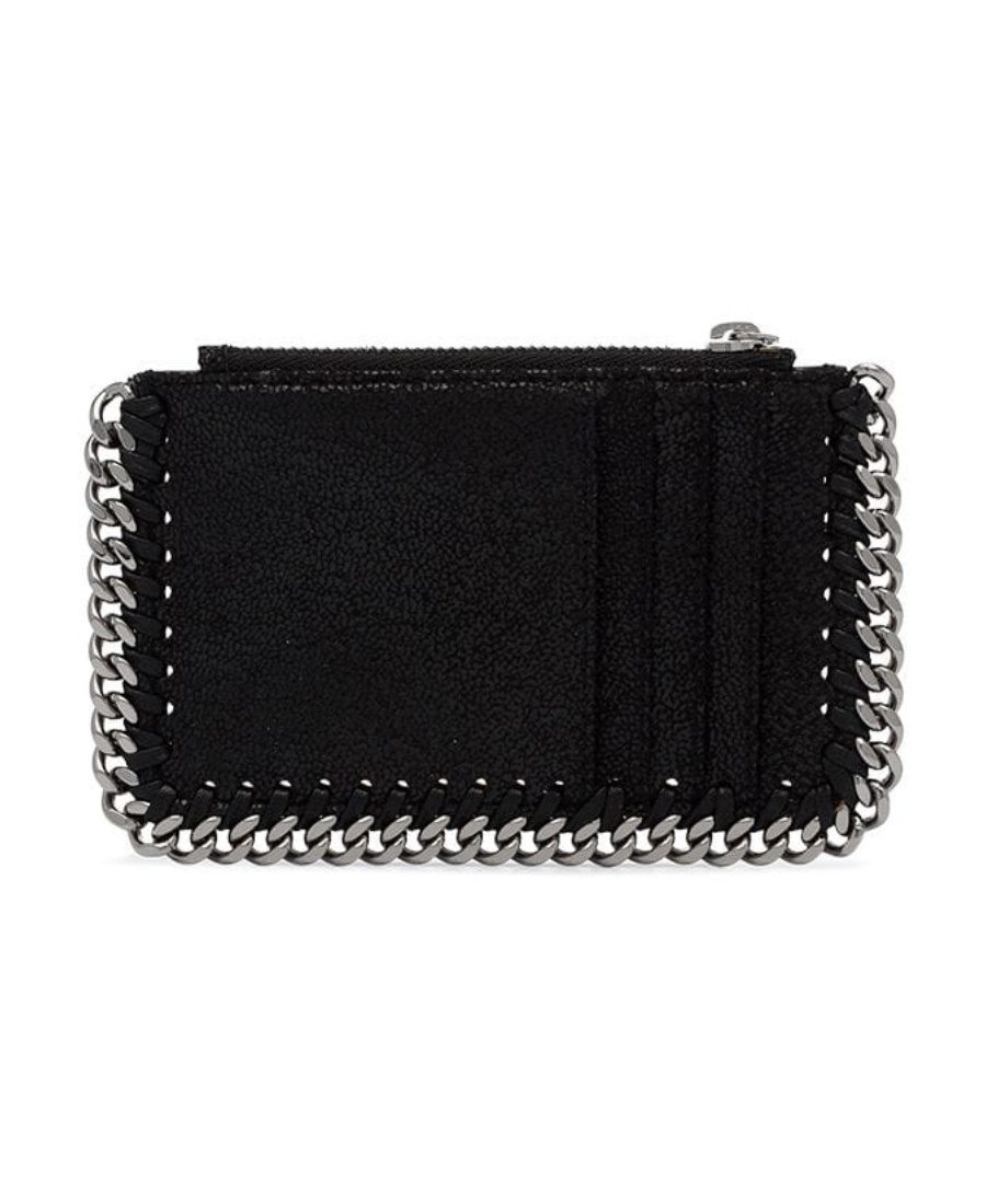 Stella Mccartney Falabella Card Holder In Black