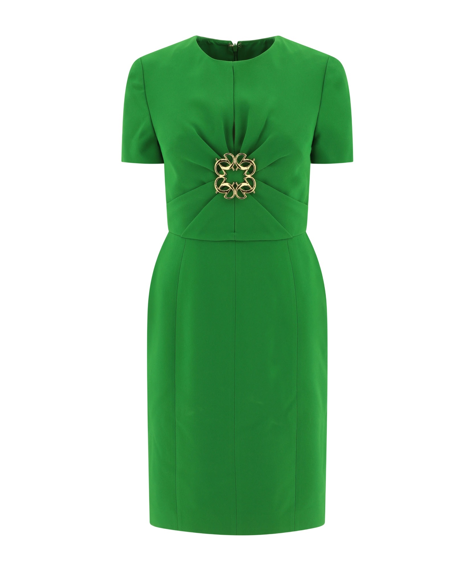 ELIE SAAB ELIE SAAB CADY GATHERED CREWNECK DRESS