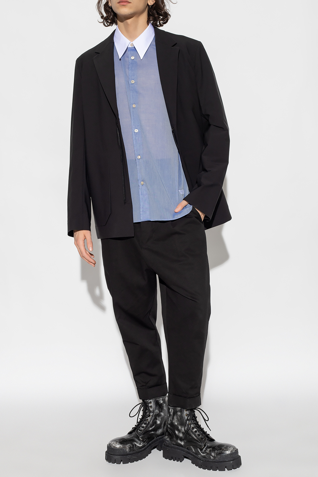 Wales Bonner Monogram-embroidered Shirt
