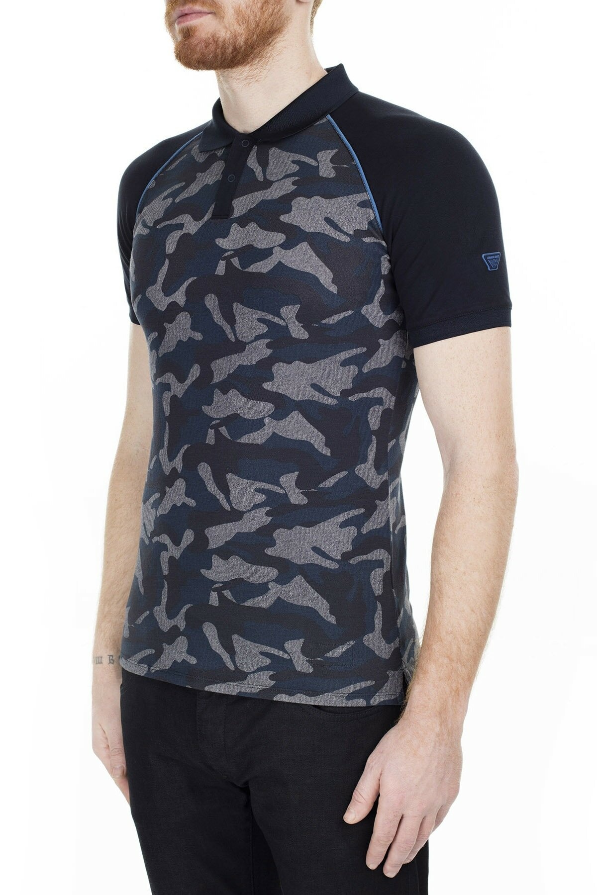 Armani Jeans Printed T-shirt In Black