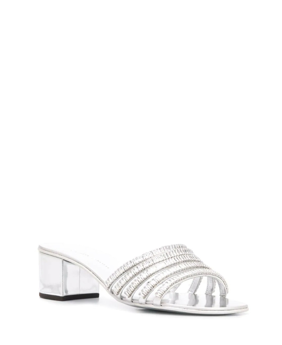 Giuseppe Zanotti Heeled Sandals With Ornament In White