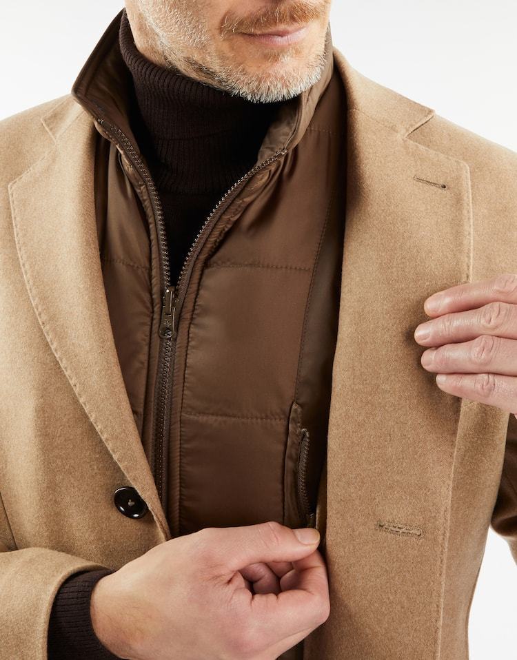 Fay Wool Cashmere Coat In Nude
