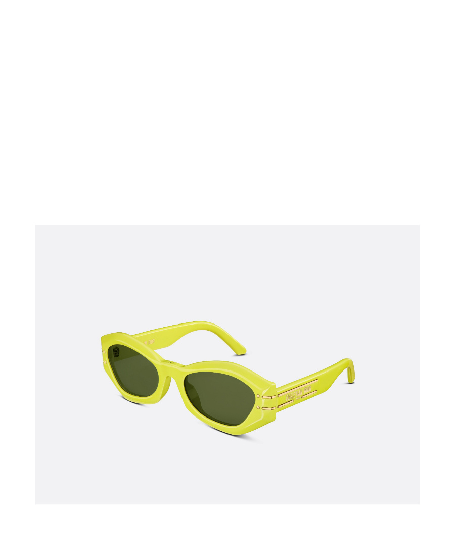 Dior Logo Butterfly Sunglasses In Green