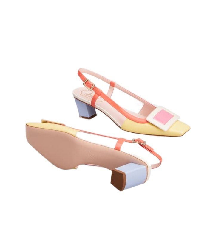 Roger Vivier Belle Vivier High-heeled Sandals In Nude