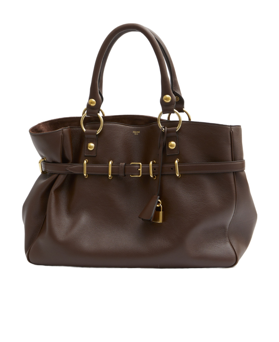 Celine Anita Dual-handle Shoulder Bag In Brown