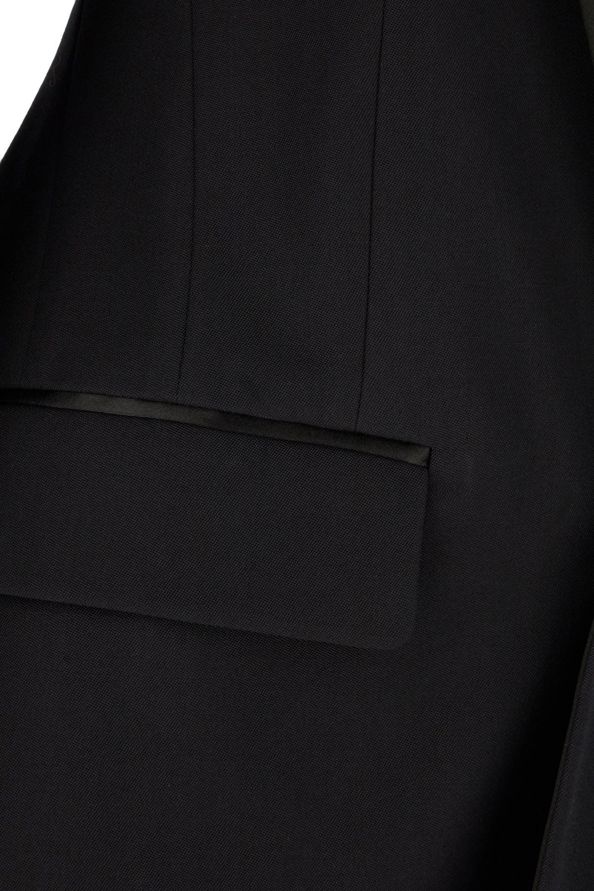 Dsquared2 Peak Lapels Wool Blazer In Black