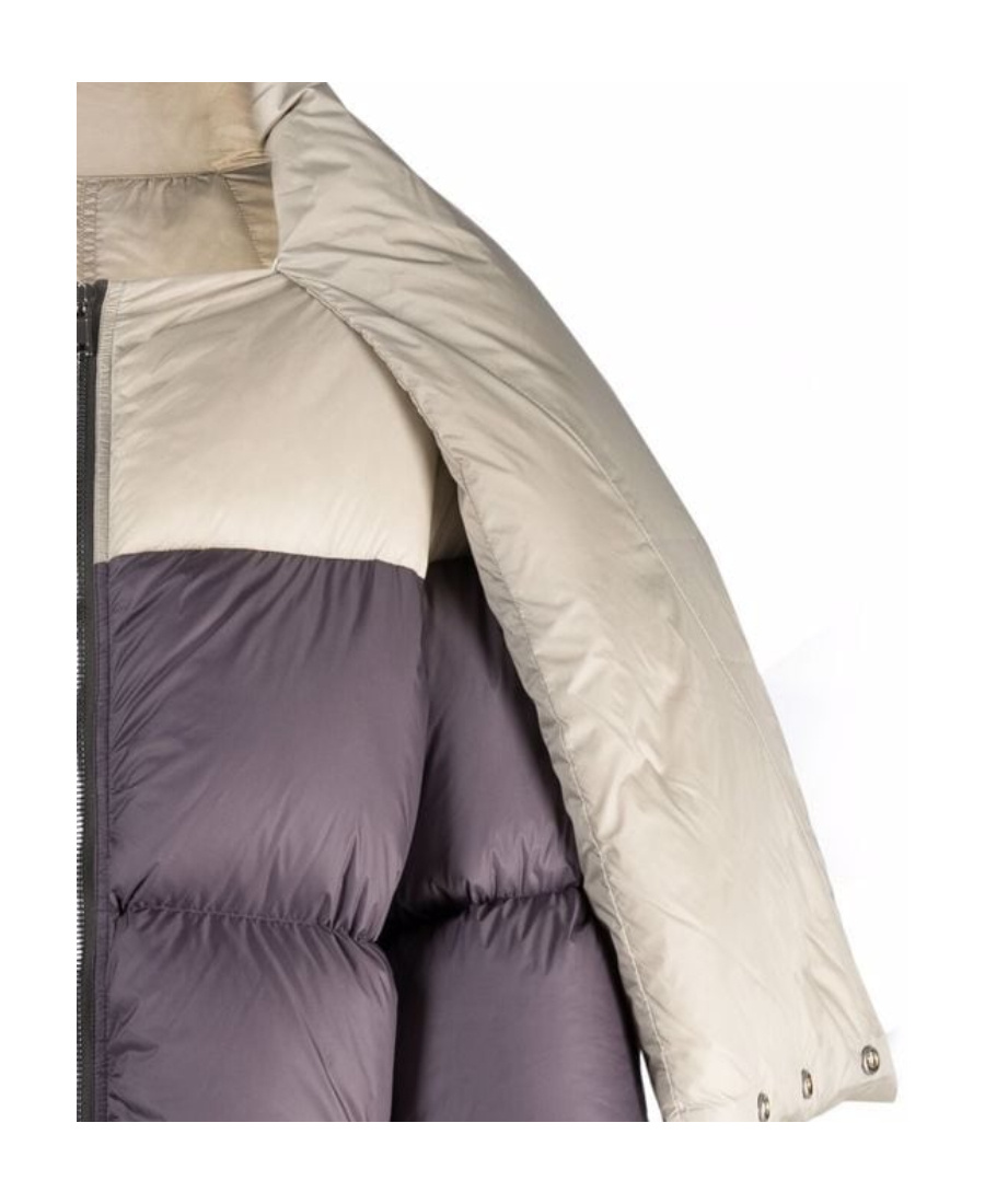 Rick Owens Two-tone Puffer Jacket In Gray