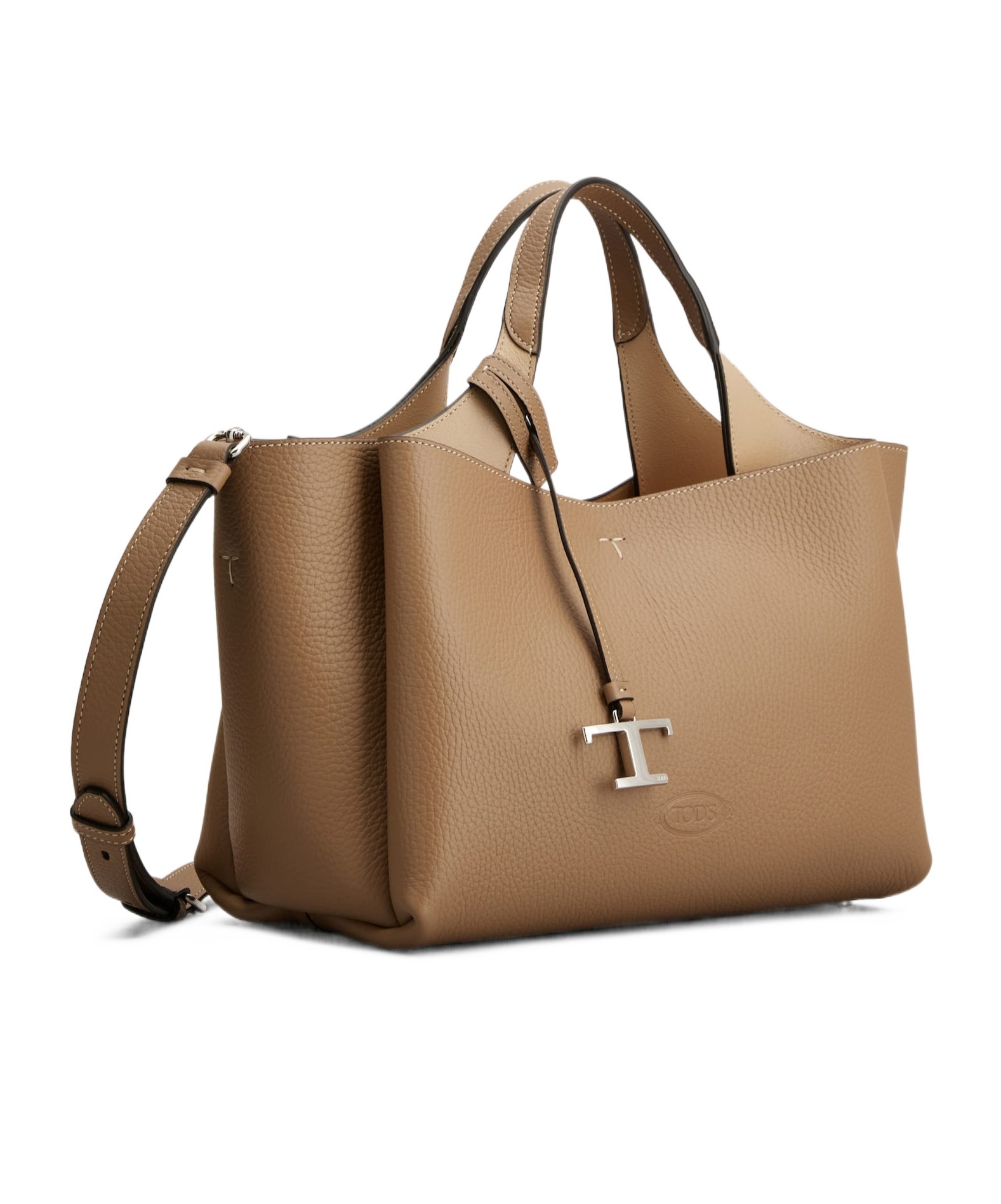 Tod's Double Handle Mini Shoulder Bag In Brown