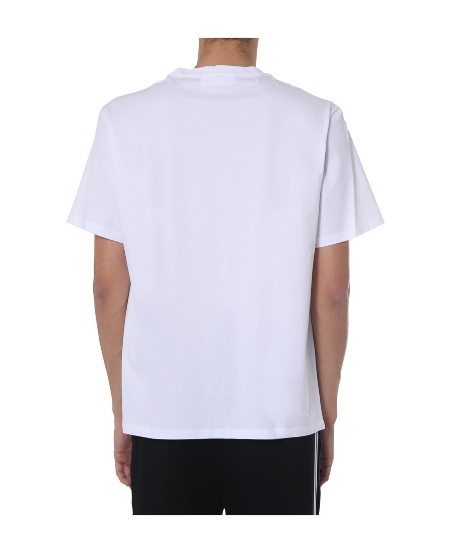 Neil Barrett Printed T-shirt With Round Neck In White
