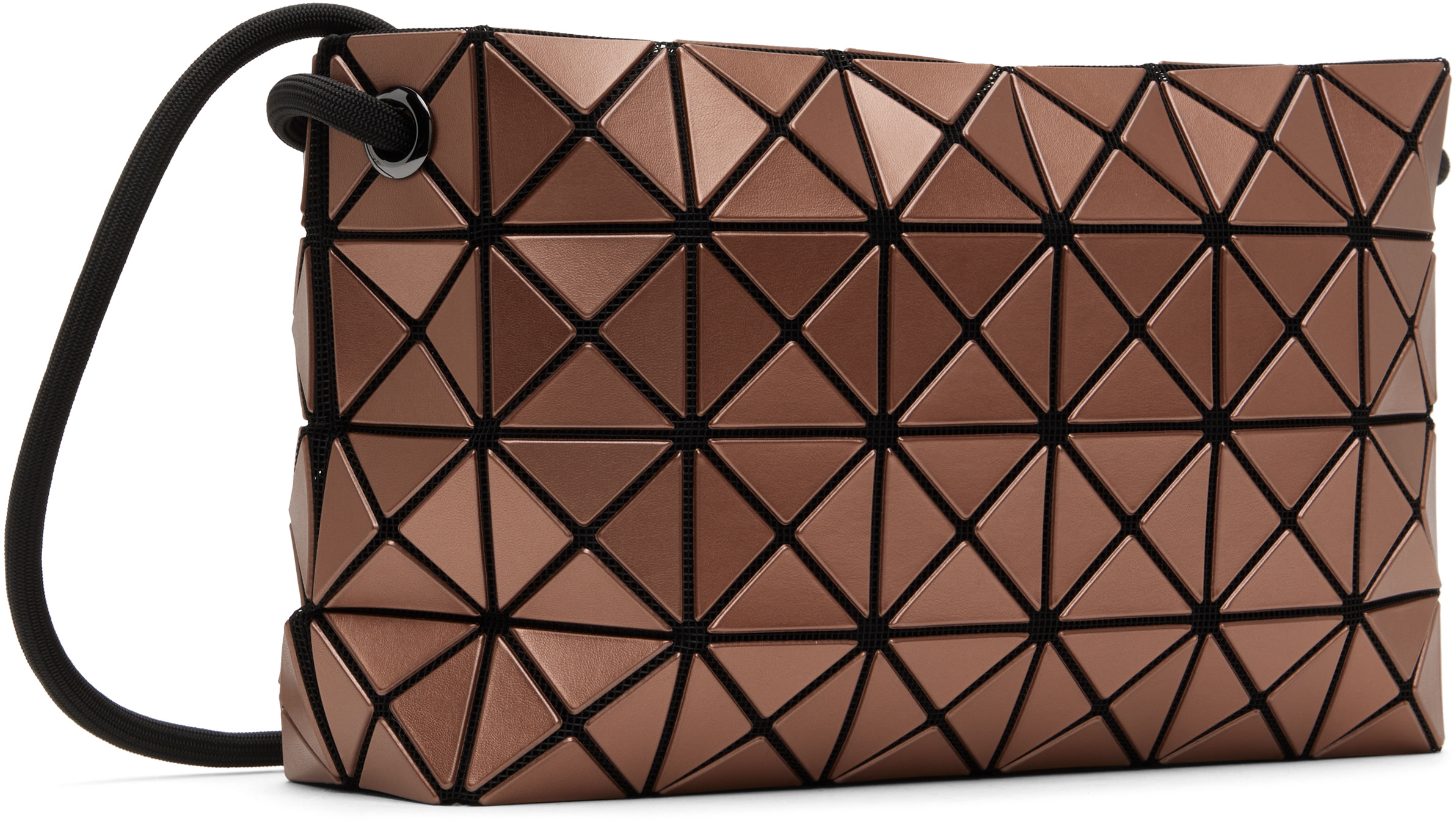 Bao Bao Issey Miyake Brown Loop Metallic Shoulder Bag In Brown