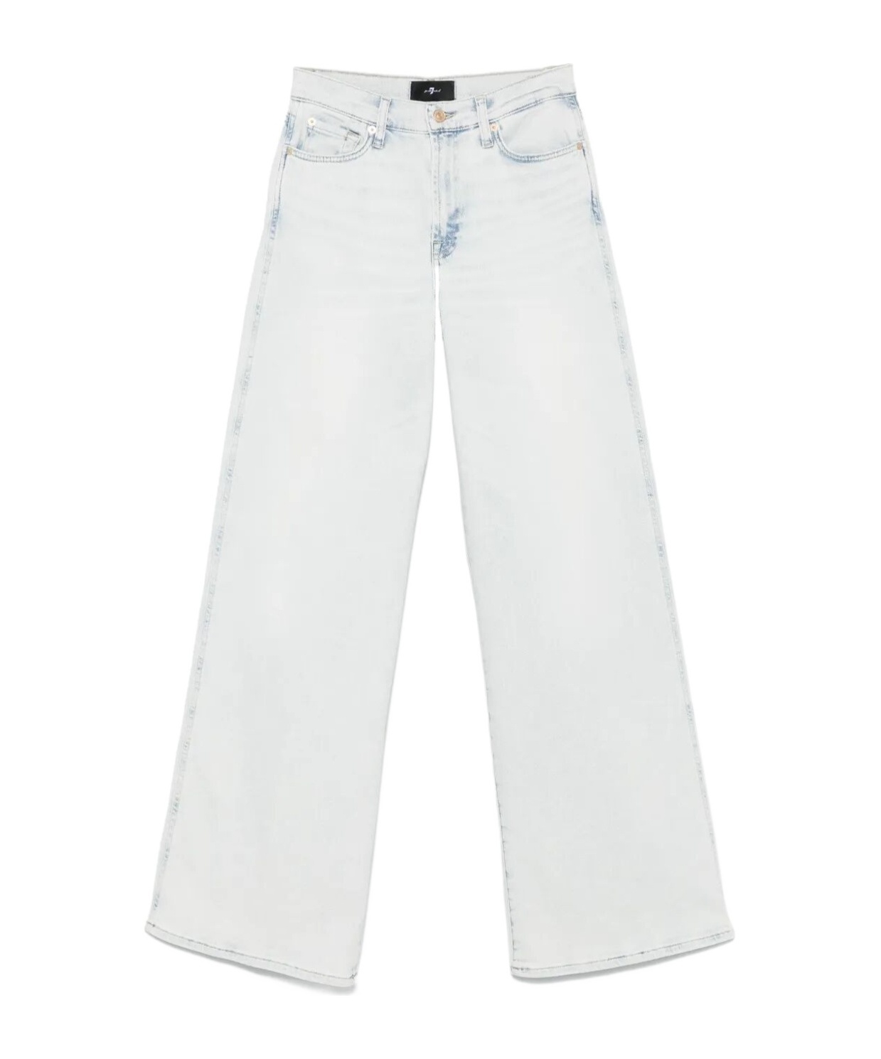 7 For All Mankind Belt Loop Jeans In White