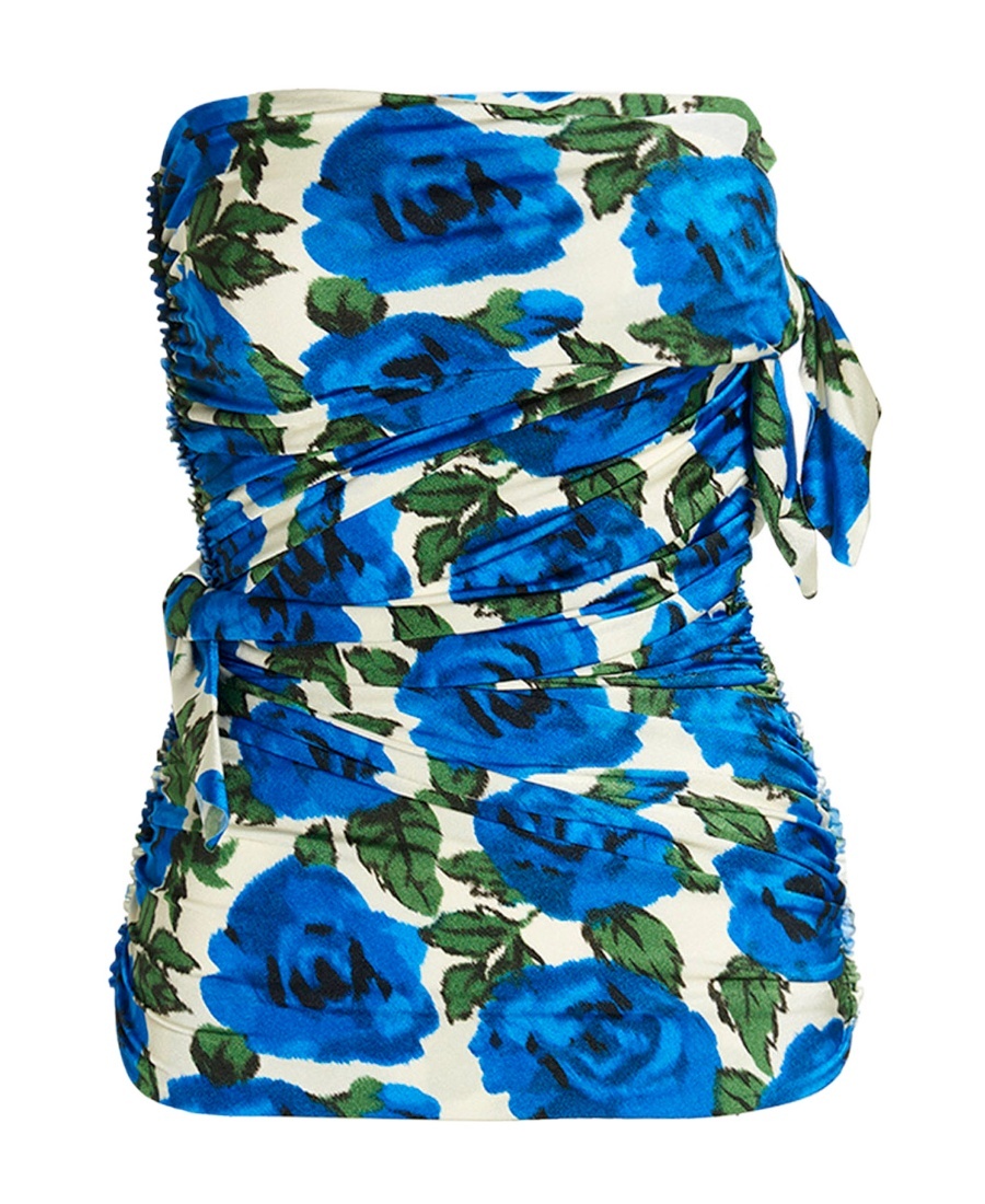 Philosophy Di Lorenzo Serafini Bare-shoulder Blouse In Blue