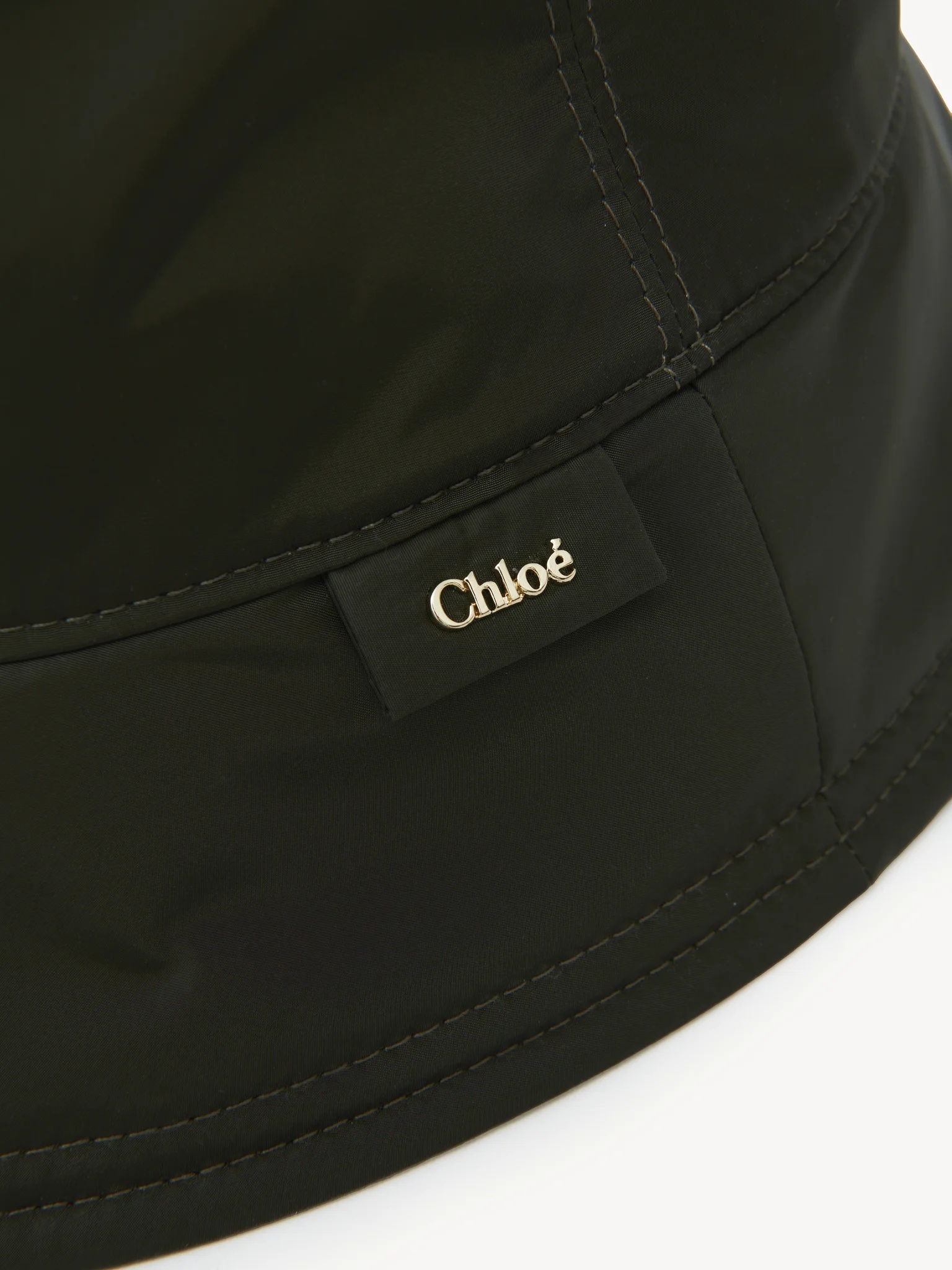Chloé Romy Bucket Hat Black Size S 100% Polyamide In Black