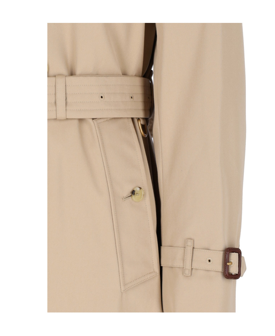 Burberry Kensington Coat In Beige