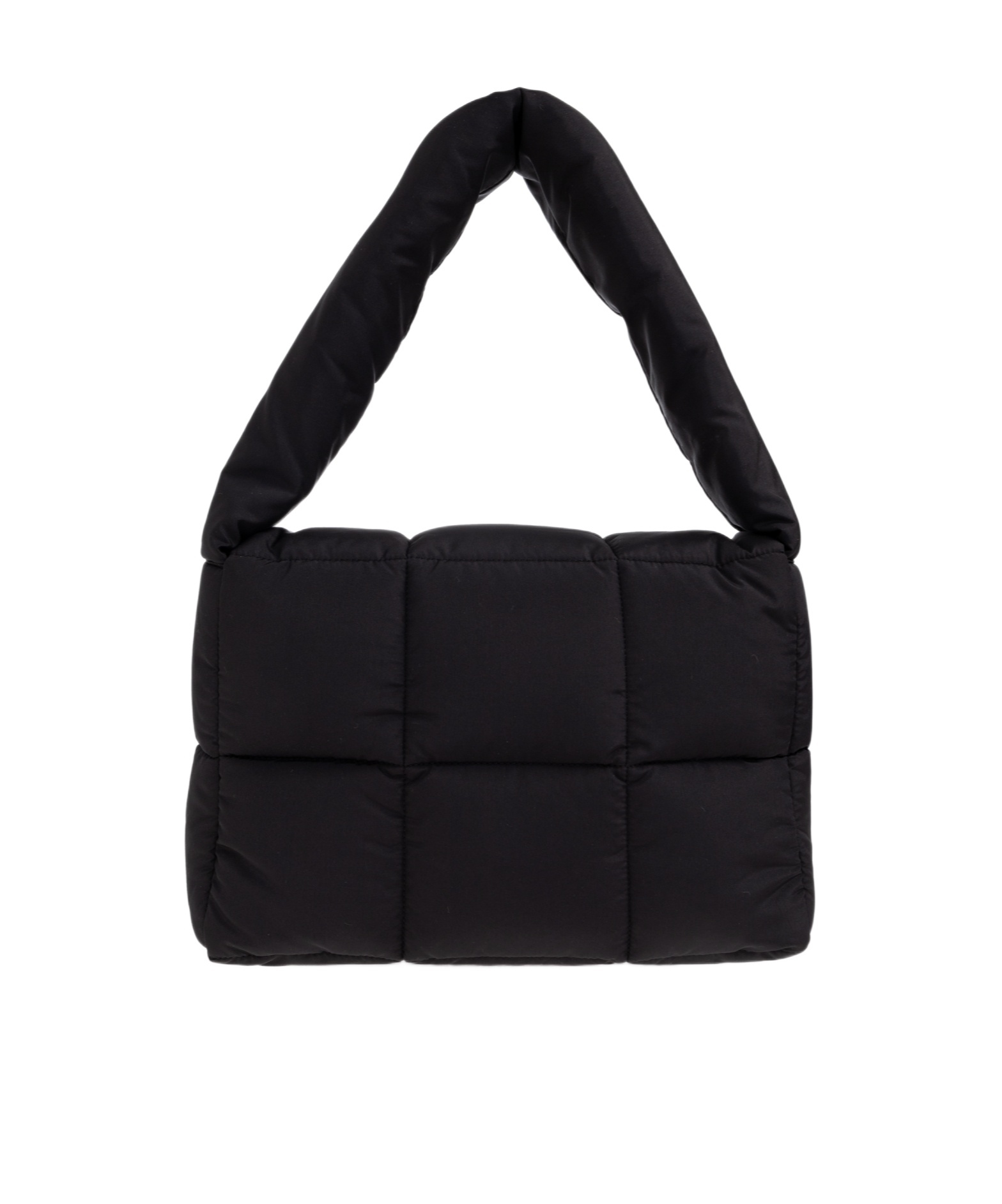 Marni Logo Patch Padded Shoulder Bag In Black