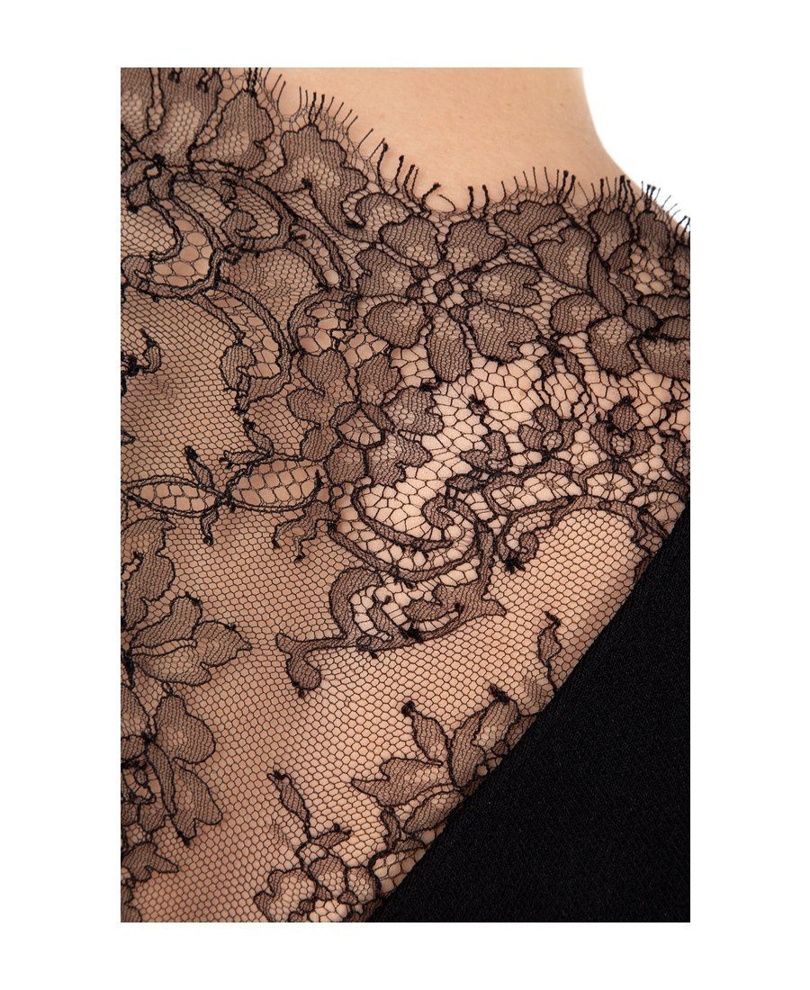 Givenchy Post-quality Lace Sweater In Black