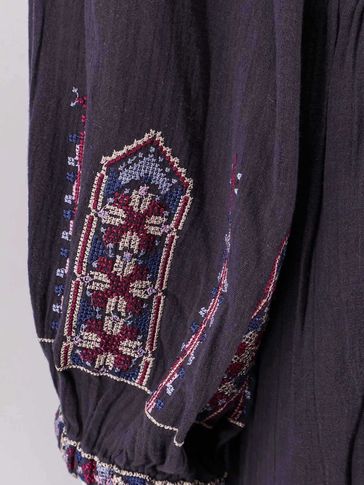 Shop Isabel Marant Étoile Florenza Embroidered Design Maxi Dress In Black