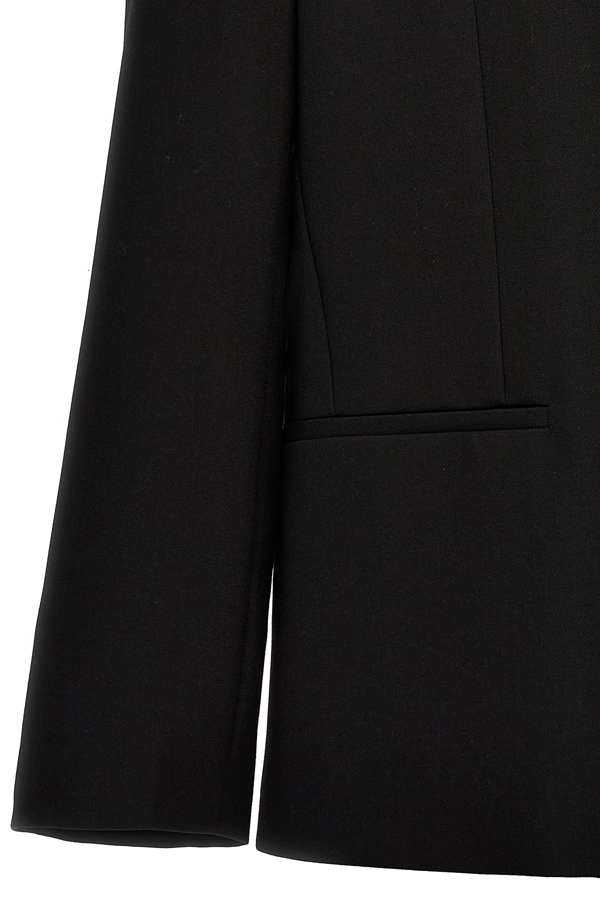 Jil Sander Textured Wool Blazer In Black