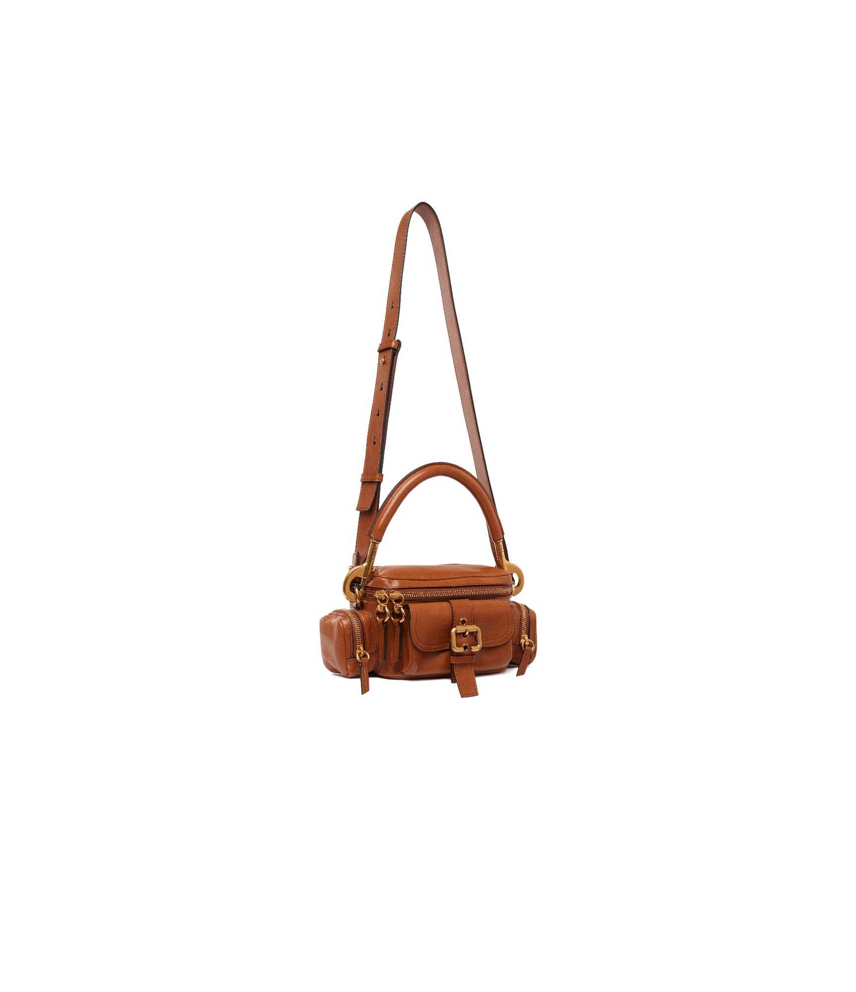 Chloé Large Camera Shoulder Bag In Brown