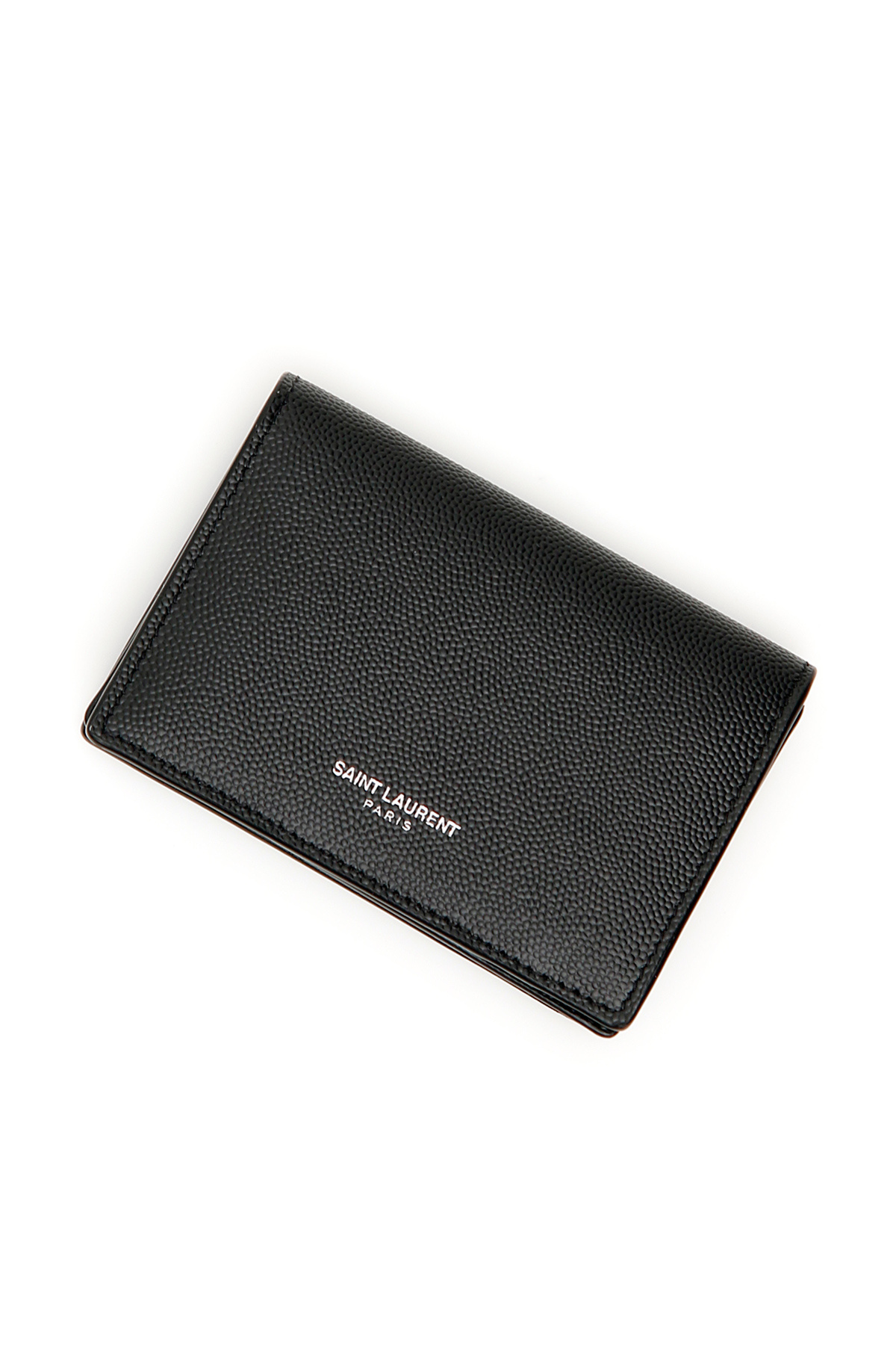 Saint Laurent Paris Bi-fold Cardholder In Black