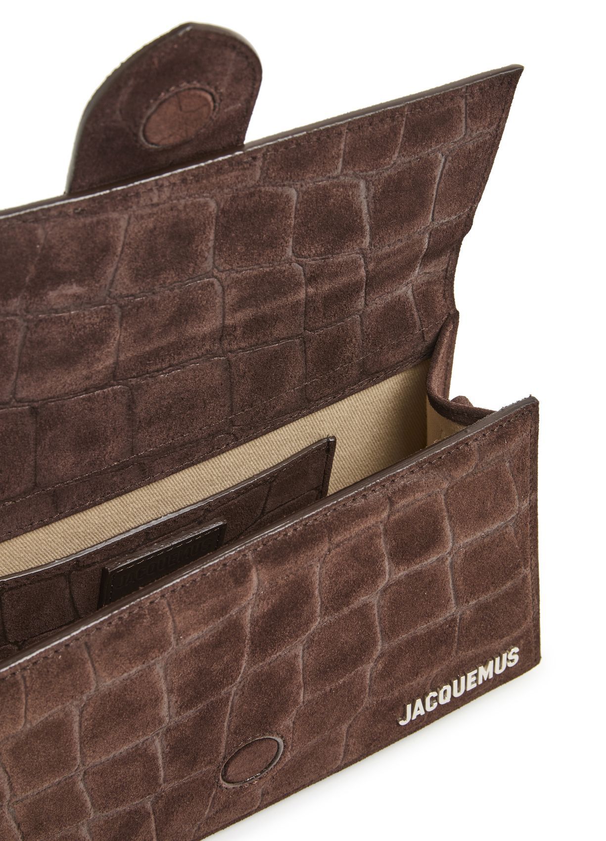 Jacquemus Flip Shoulder Bag In Dark Brown