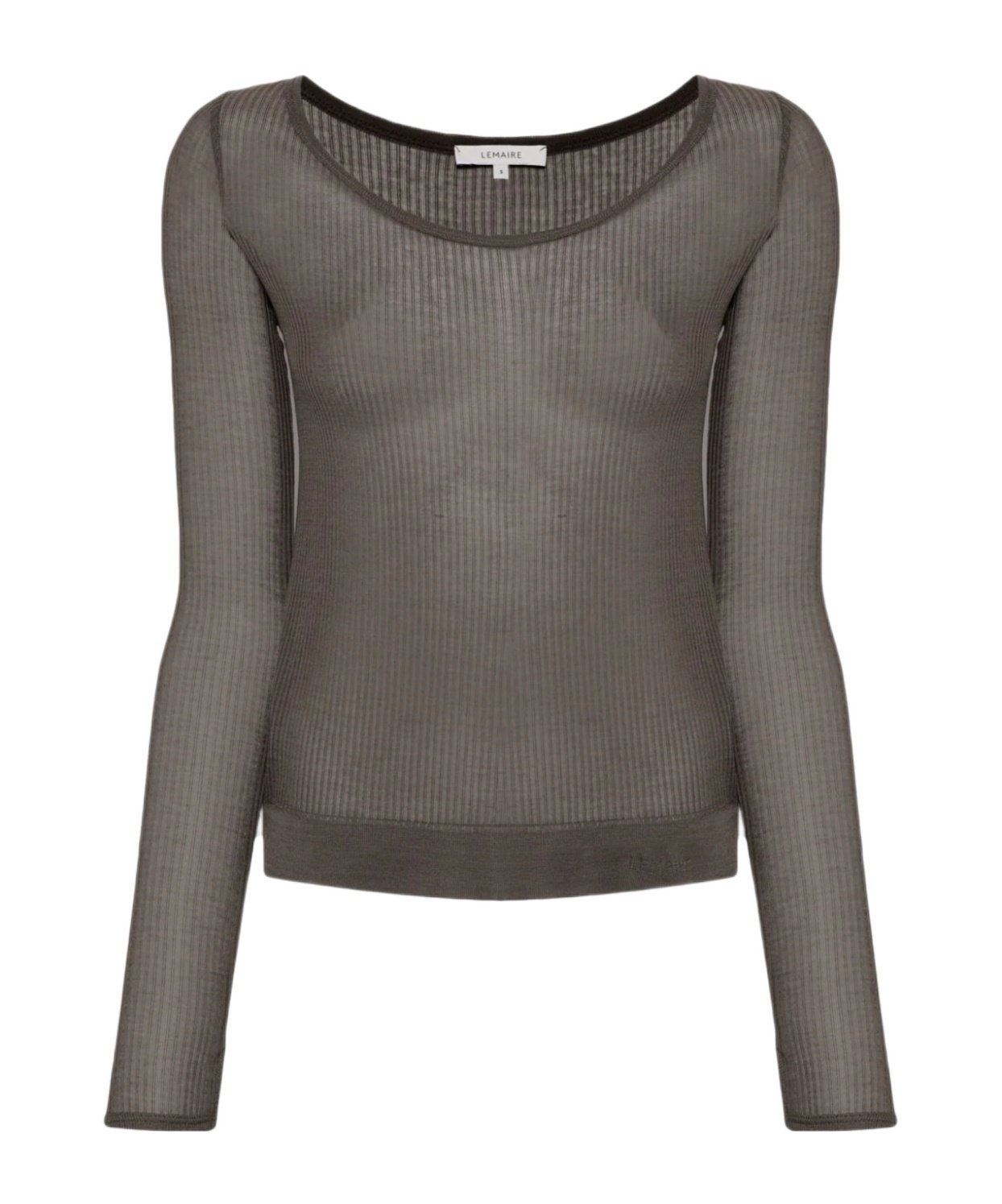 Lemaire Long-sleeved Sweater In Black
