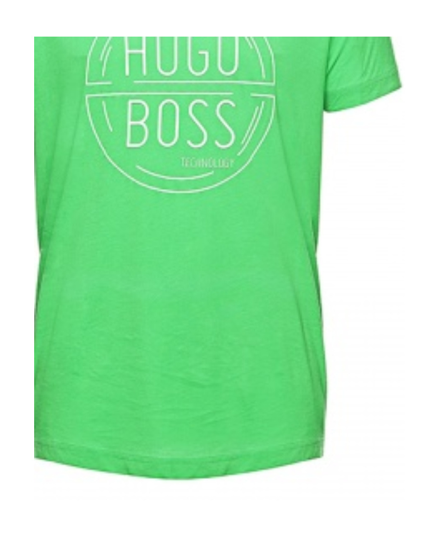 Hugo Boss Logo Details T-shirt In Green