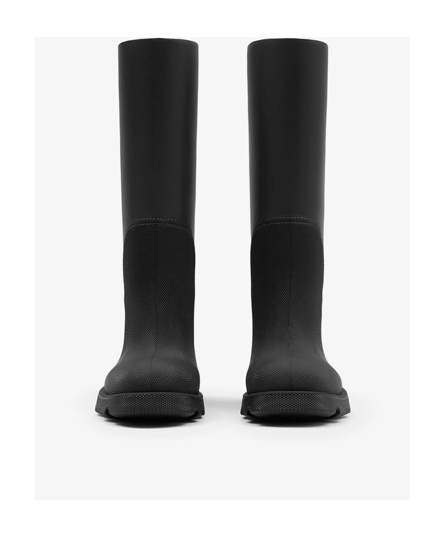 Burberry Marsh Rubber High Boots In Black